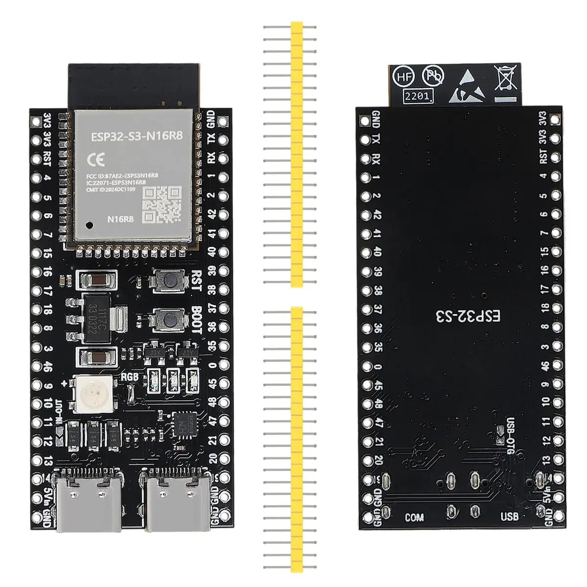 DORHEA ESP32-S3 Development Board Type-C WiFi+Bluetooth | Single Board Computer for IoT (70-120 chars) - view 2