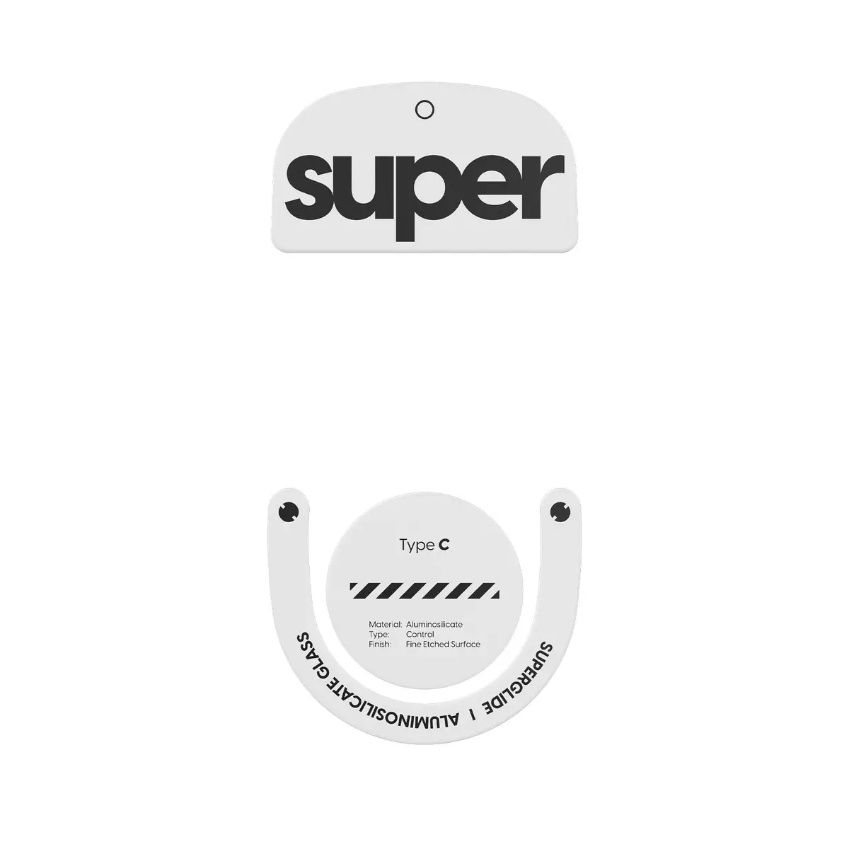 Pulsar Gaming Gears Superglide Type-C Skates for GPro X Superlight 2, White | Speed & Control for Gaming (115 chars) - main product image