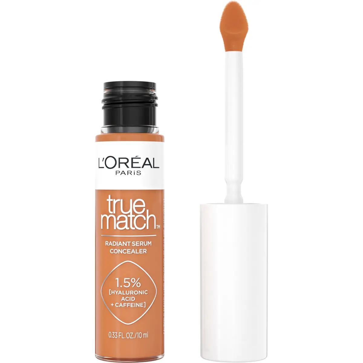 L'Oreal Paris True Match Radiant Serum Concealer, Brightening Under Eye Concealer with 1.5% Hyaluronic Acid & Caffeine, C7, 0.33 Oz | Hydrates & Corrects - main product image