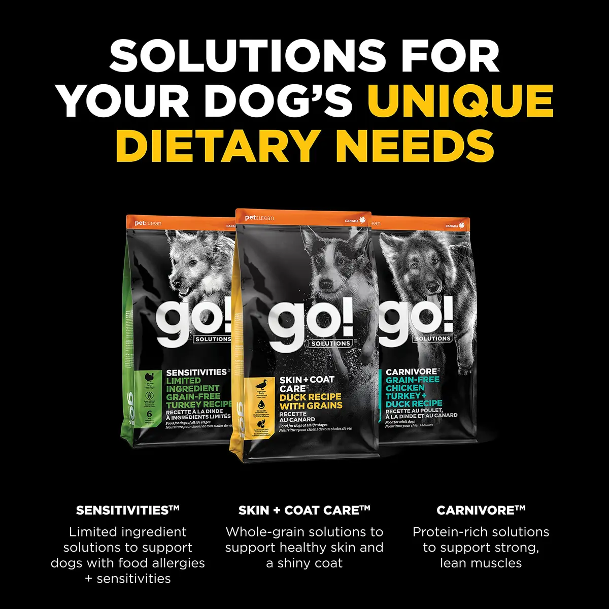 Go! Solutions Skin + Coat Care Duck Dry Dog Food, 22 lb | Supports Healthy Skin & Lustrous Coat - view 6