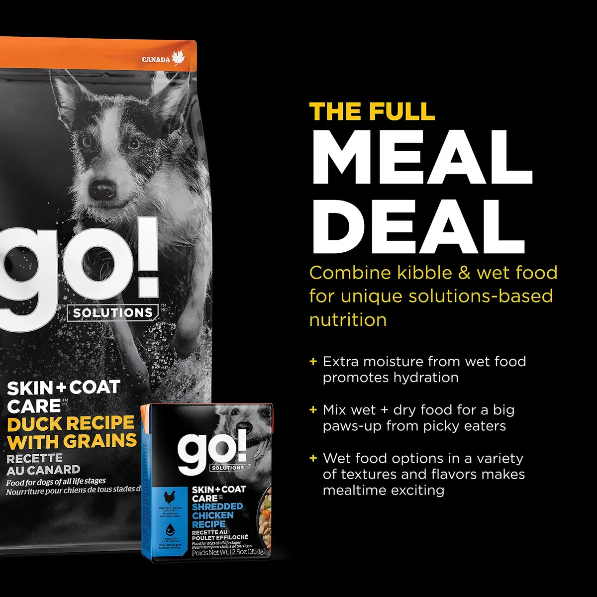Go! Solutions Skin + Coat Care Duck Dry Dog Food, 22 lb | Supports Healthy Skin & Lustrous Coat - view 7