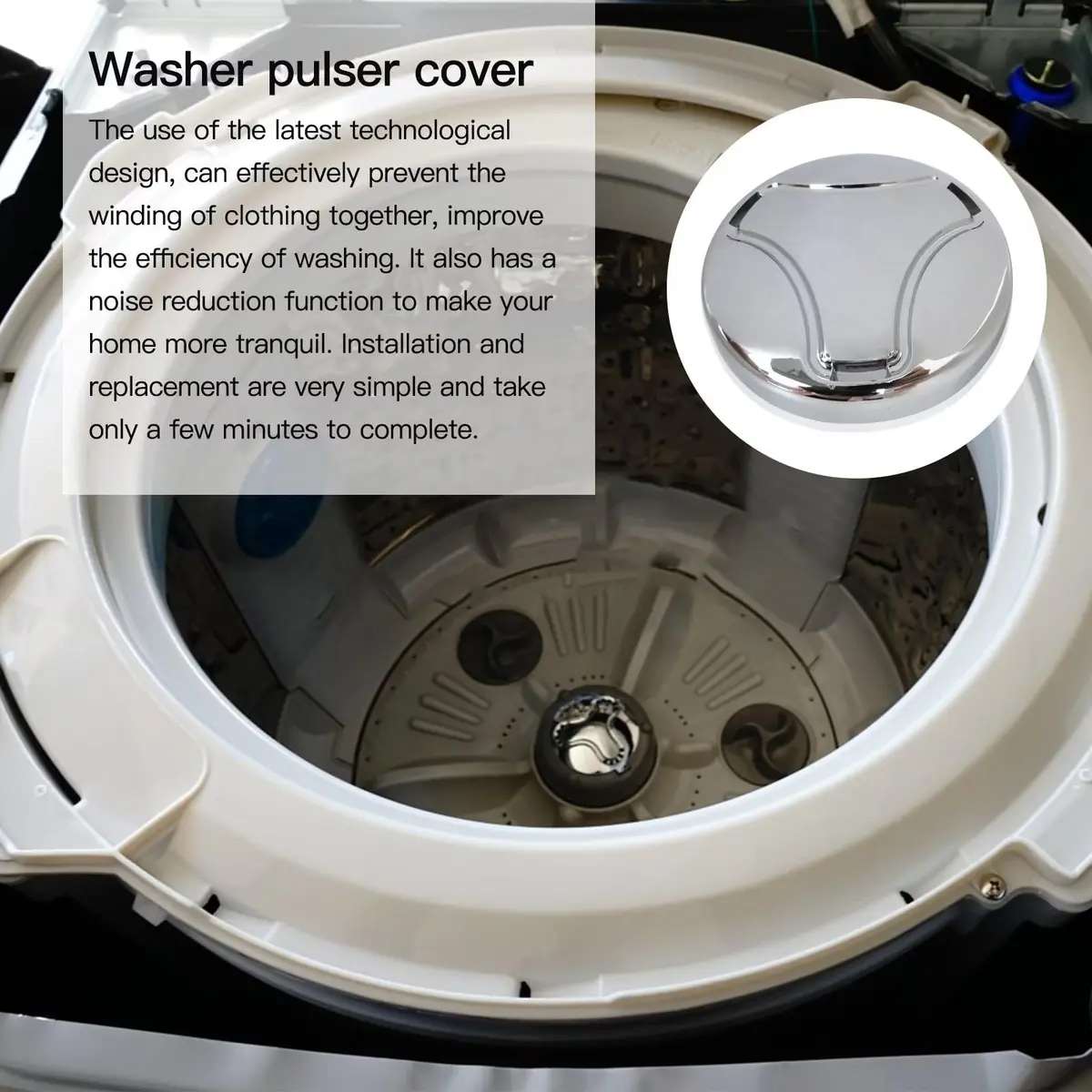 JRSHOME Pulsator Cap for LG & Kenmore Washers | Protects & Fits Most Models - view 7