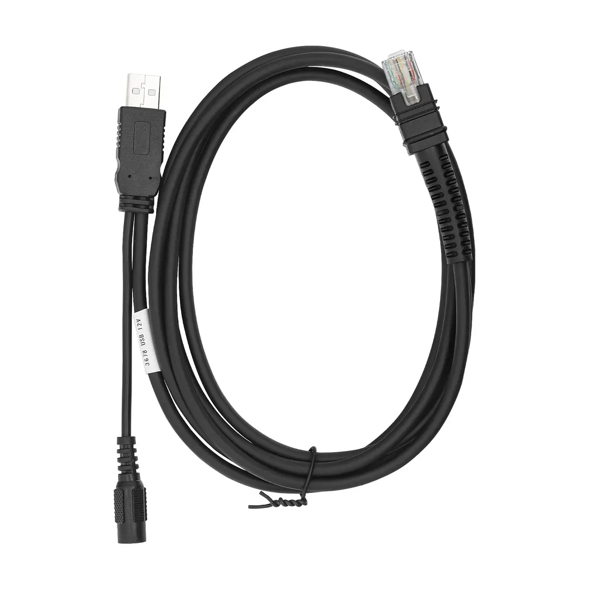 CARPSDZY CBA-U42-S07PAR USB Cable for Zebra DS3600, LI3608, LI3678, DS8108, 2.8m, 12V Power Supply - view 4