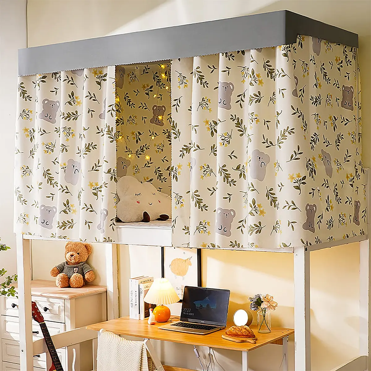 TINAYAU Bed Curtain 2m x 1.15m | Lightproof, Breathable, Privacy Cloth - view 6