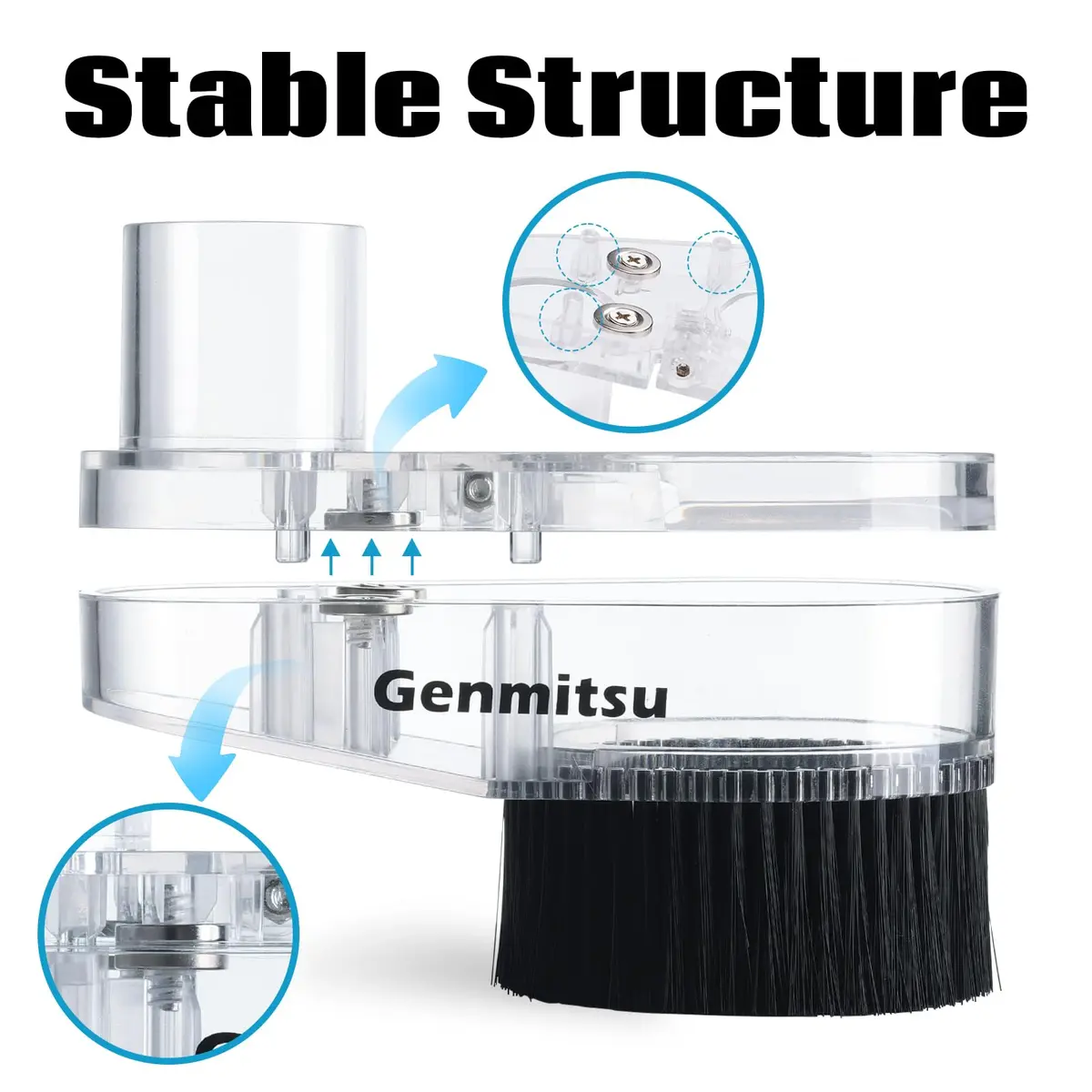 Genmitsu 65mm & 69mm CNC Dust Shoe with 38mm Hose Adapter | Universal Compatibility for Spindle Motors - view 4