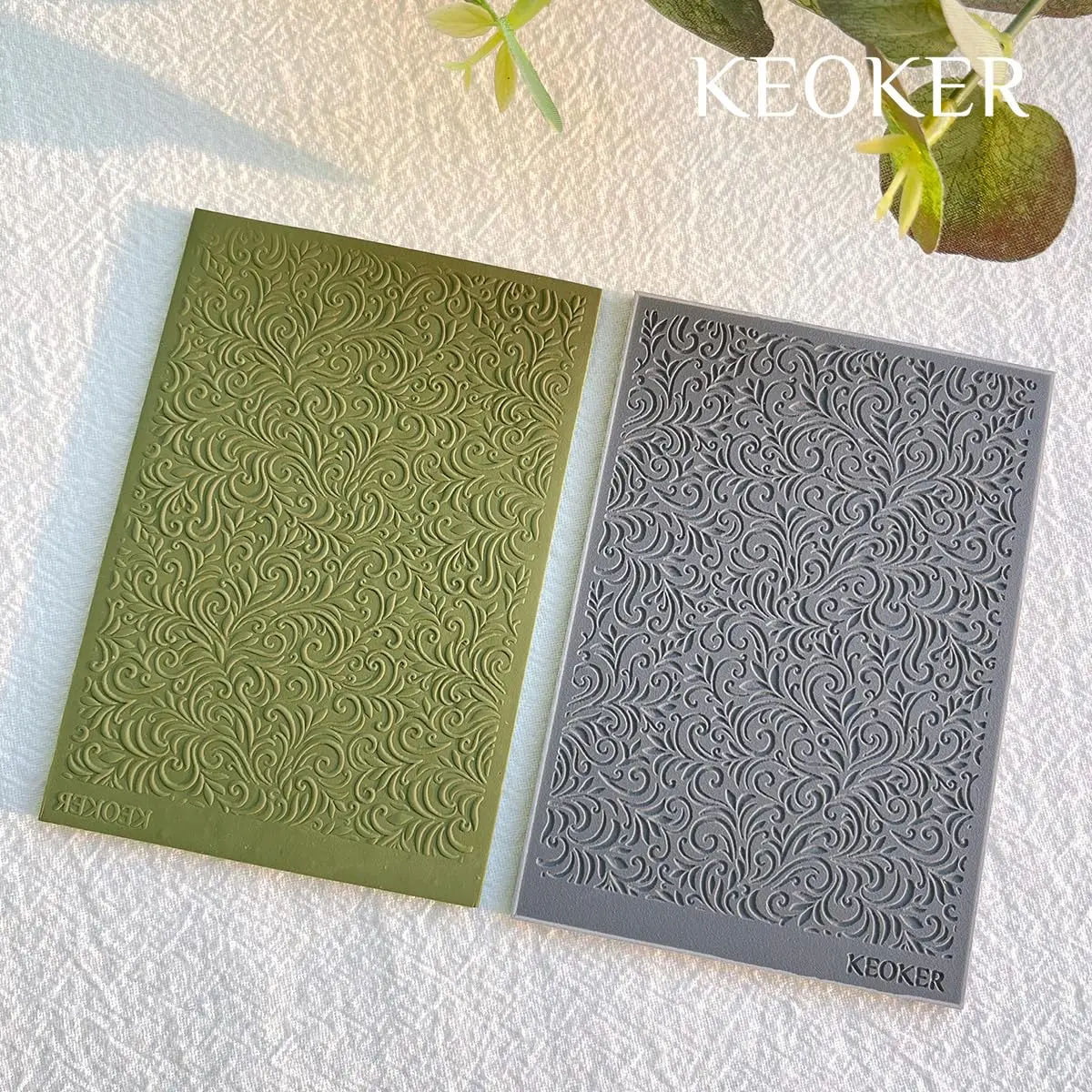 Keoker Boho Texture Sheets Set | Polymer Clay Texture Mat for Jewelry & Crafts (1-3) - view 3