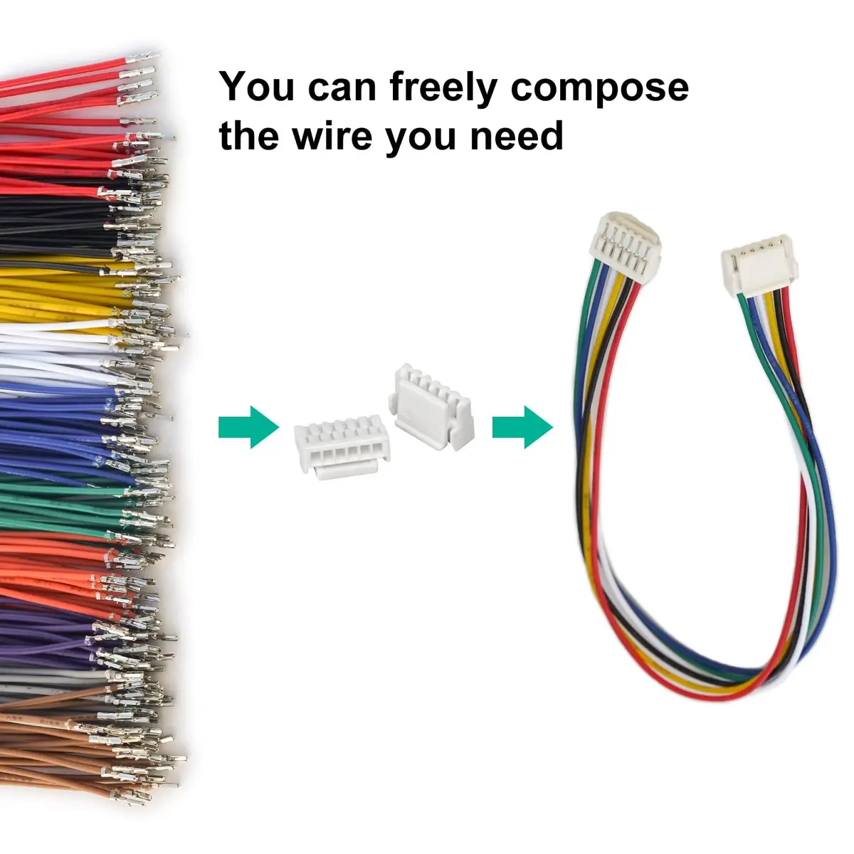 Kidisoii JST Connector Kit 1.25mm Pitch GH 2-10 Pin Housing | Premium 28AWG Cables for DIY Electronics - view 3