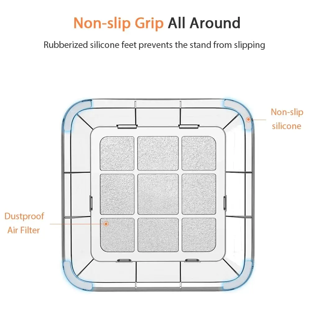 IFCASE Clear Engine Air Filter Stand for Mac Studio & Mac Mini | 19.7cm x 19.7cm x 3.9cm - view 2