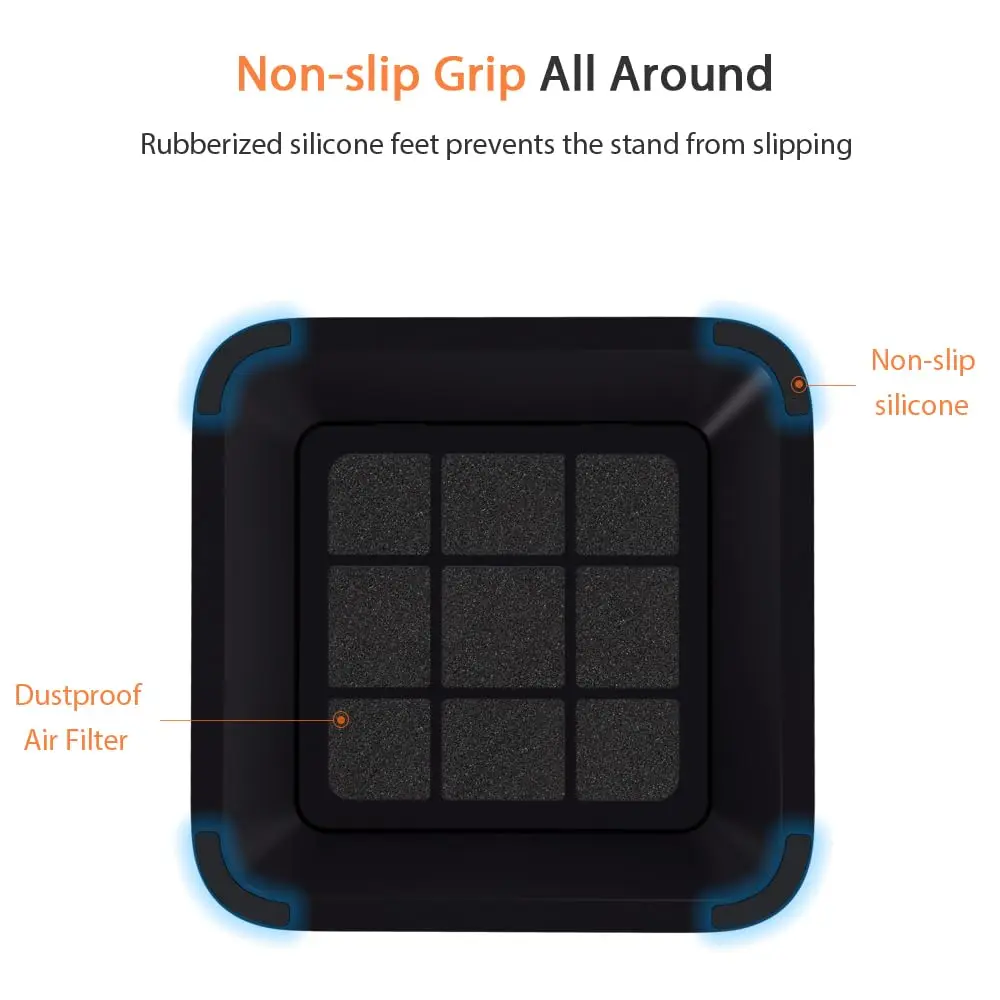 IFCASE Black Engine Air Filter Stand for Mac Studio & Mac Mini | 19.7cm (7.76 in) Width - view 2