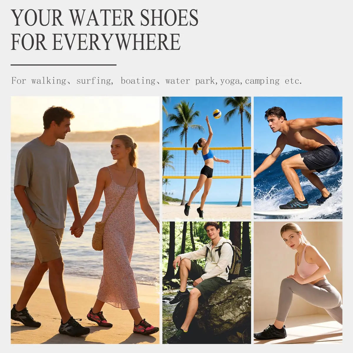 LIZRHA Water Shoes for Men and Women | Quick Dry Aqua Swim Barefoot Shoes for Outdoor Water Activities - view 3