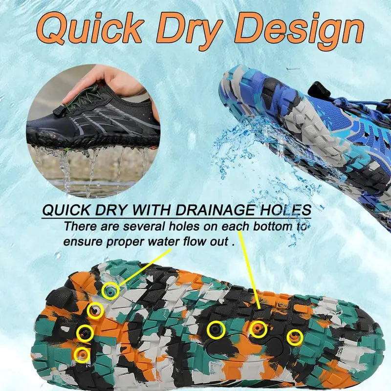 LIZRHA Water Shoes for Men and Women | Quick Dry Aqua Swim Barefoot Shoes for Outdoor Water Activities - view 7