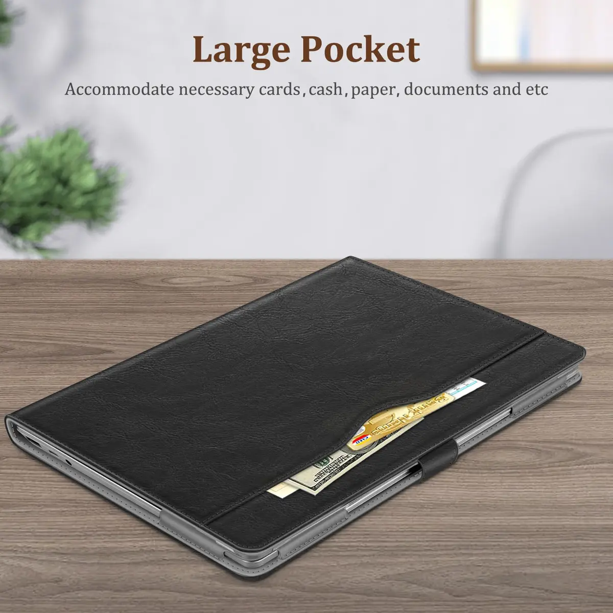FINTIE Sleeve Case for 12.4 inch Microsoft Surface Laptop Go 3/2/1 | Soft Faux Leather, Microfiber Lining, Bright Colors - view 4