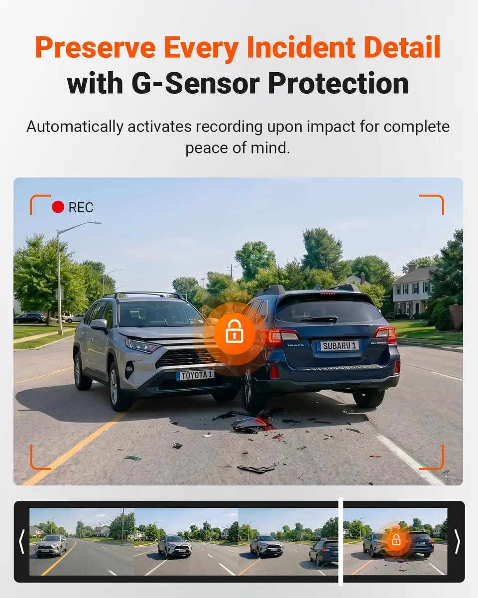 VANTRUE S1 Pro 2-Channel Dash Cam 1440P + 1080P | STARVIS 2 Night Vision, GPS, WiFi, AI Safety (70-120 chars) - view 5