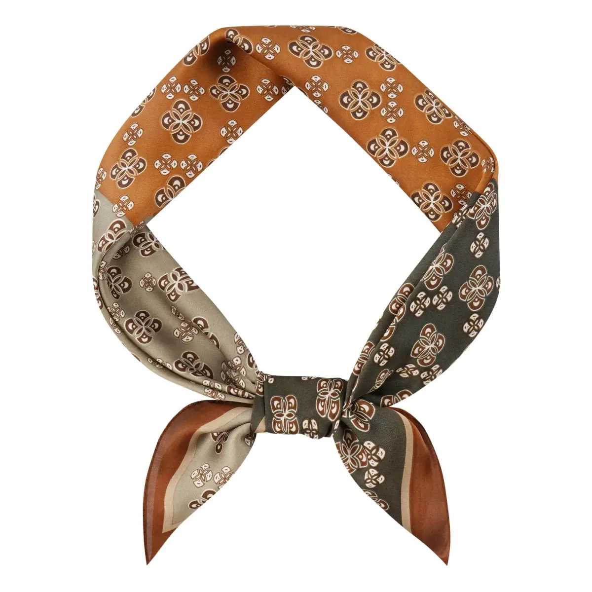 GERINLY Men's Parisian Style Ascot Scarf 68cm (27 Inch) Paisley | Classic Polyester Silk-Feel - main product image