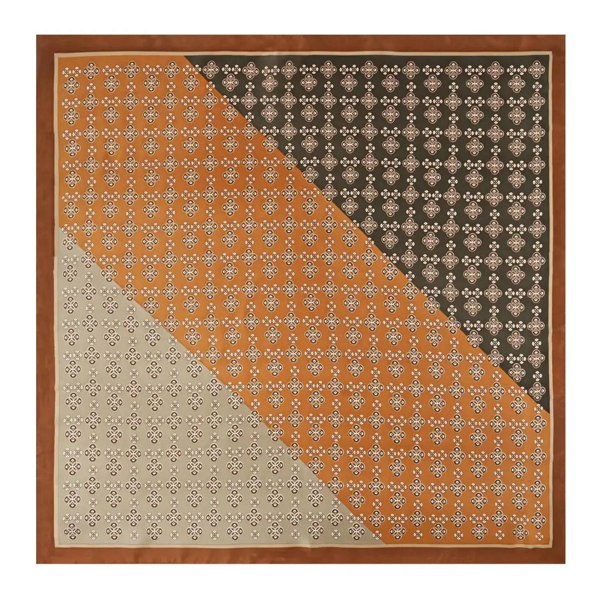 GERINLY Men's Parisian Style Ascot Scarf 68cm (27 Inch) Paisley | Classic Polyester Silk-Feel - view 2
