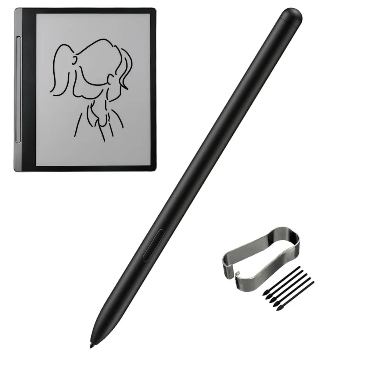 Mingxiong Stylus Pen Compatible with Lenovo Smart Paper, 4096 Pressure Levels, Black | Precision Input Pen - main product image