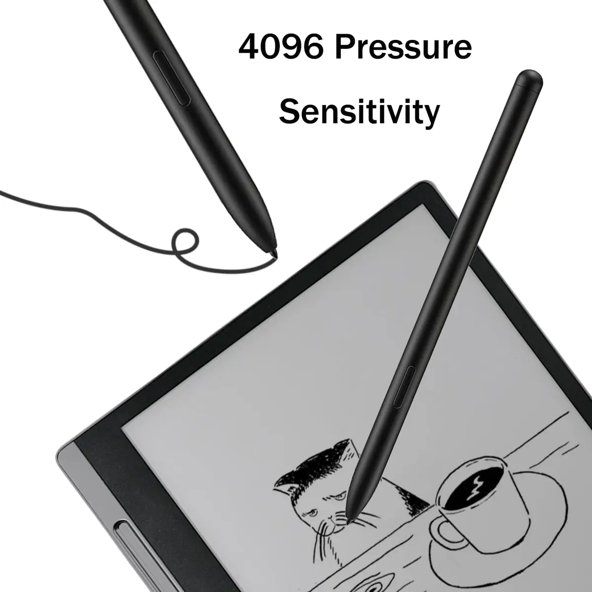 Mingxiong Stylus Pen Compatible with Lenovo Smart Paper, 4096 Pressure Levels, Black | Precision Input Pen - view 3