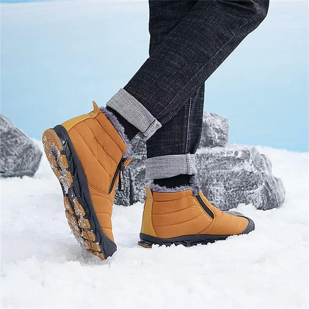 Jakcuz Men’s Winter Ankle Snow Boots, Brown, Size 10.5 | Warm, Non-Slip & Stylish for Cold Weather - view 6