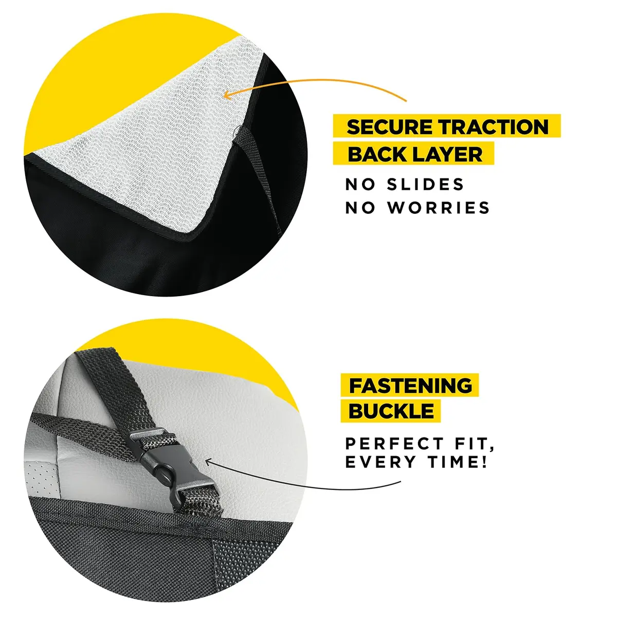 lebogner Car Seat Protector for Baby and Child | Thick Padded, Non-Slip Cover with 2 Mesh Pockets (1 Pack) - view 7