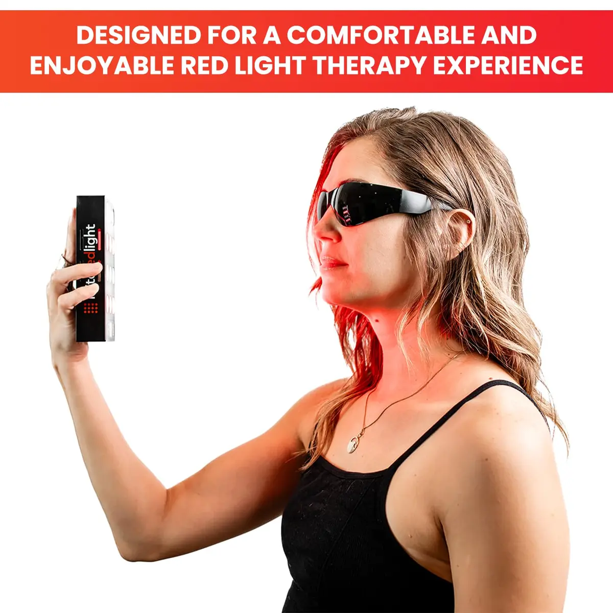 Mito Red Light Red Light Glasses | Eye Protection for Red Light Therapy (600nm-900nm) | IR5 Extra Dark - view 3