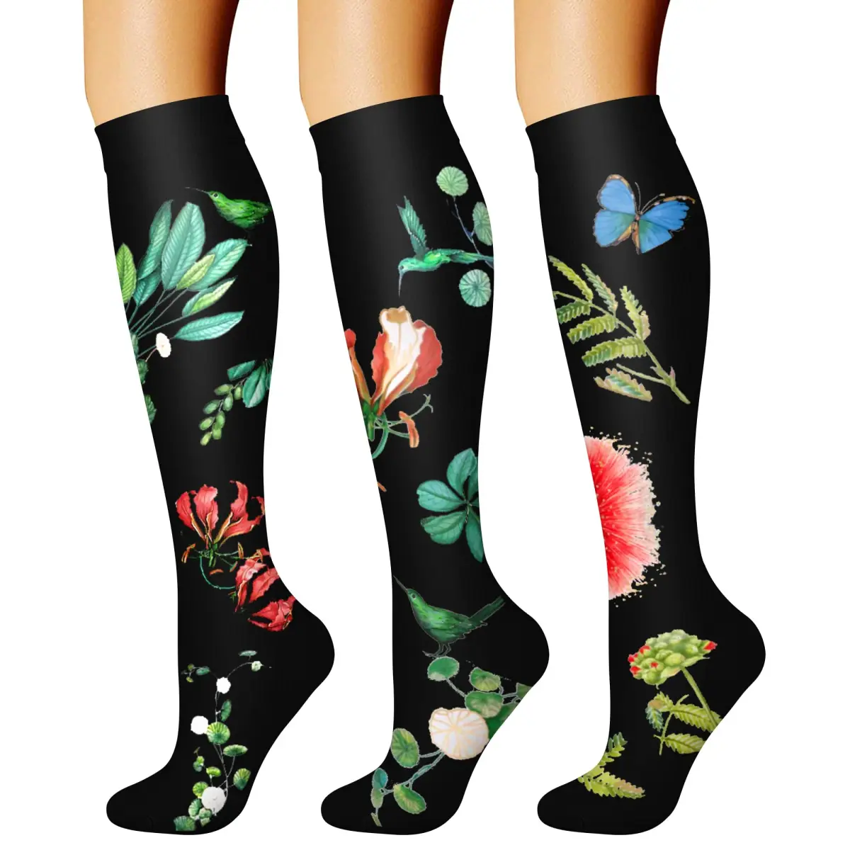 CHARMKING Compression Socks for Women & Men Circulation (3 Pairs) 15-20 mmHg | FDA Approved Medical Grade Support - main product image