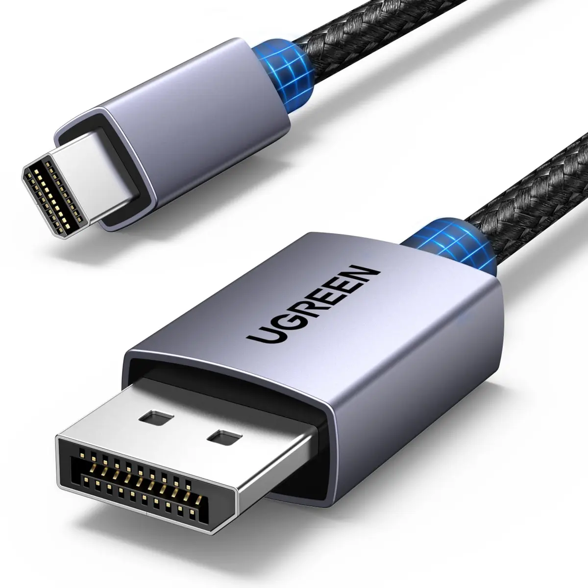 UGREEN VESA Certified 8K@60Hz Mini DisplayPort to DisplayPort Cable 6.6FT | Supports 8K Ultra HD & Gaming - main product image