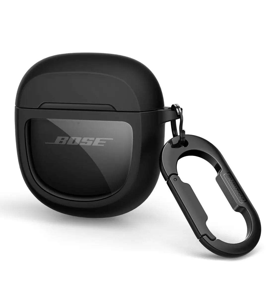 SURITCH Black Protective Case for Bose QuietComfort Earbuds II & Ultra | 7.3cm (2.87in) - main product image