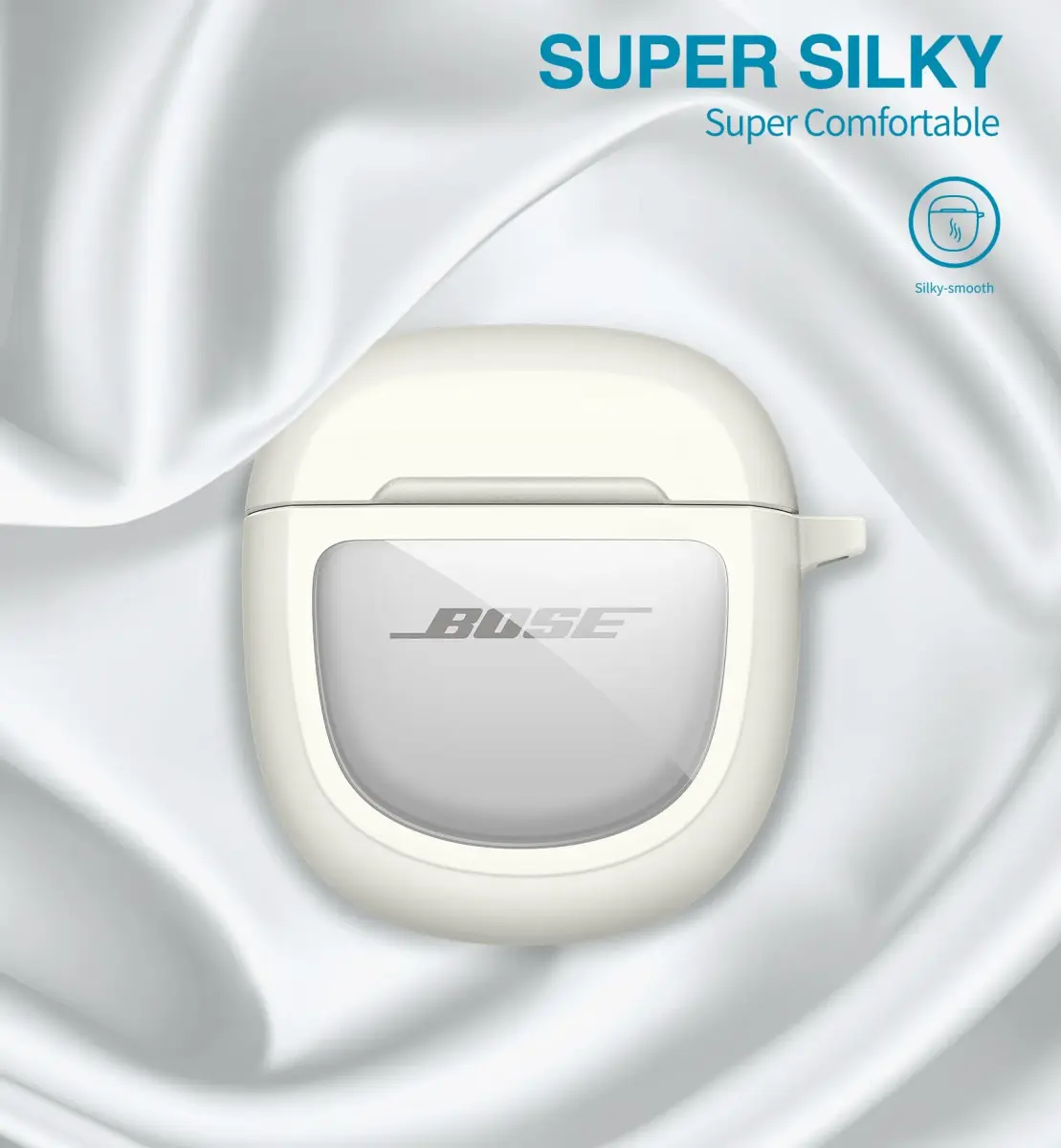 SURITCH Protective Case for Bose QuietComfort Earbuds II & Ultra | White (1-Pack) - view 4