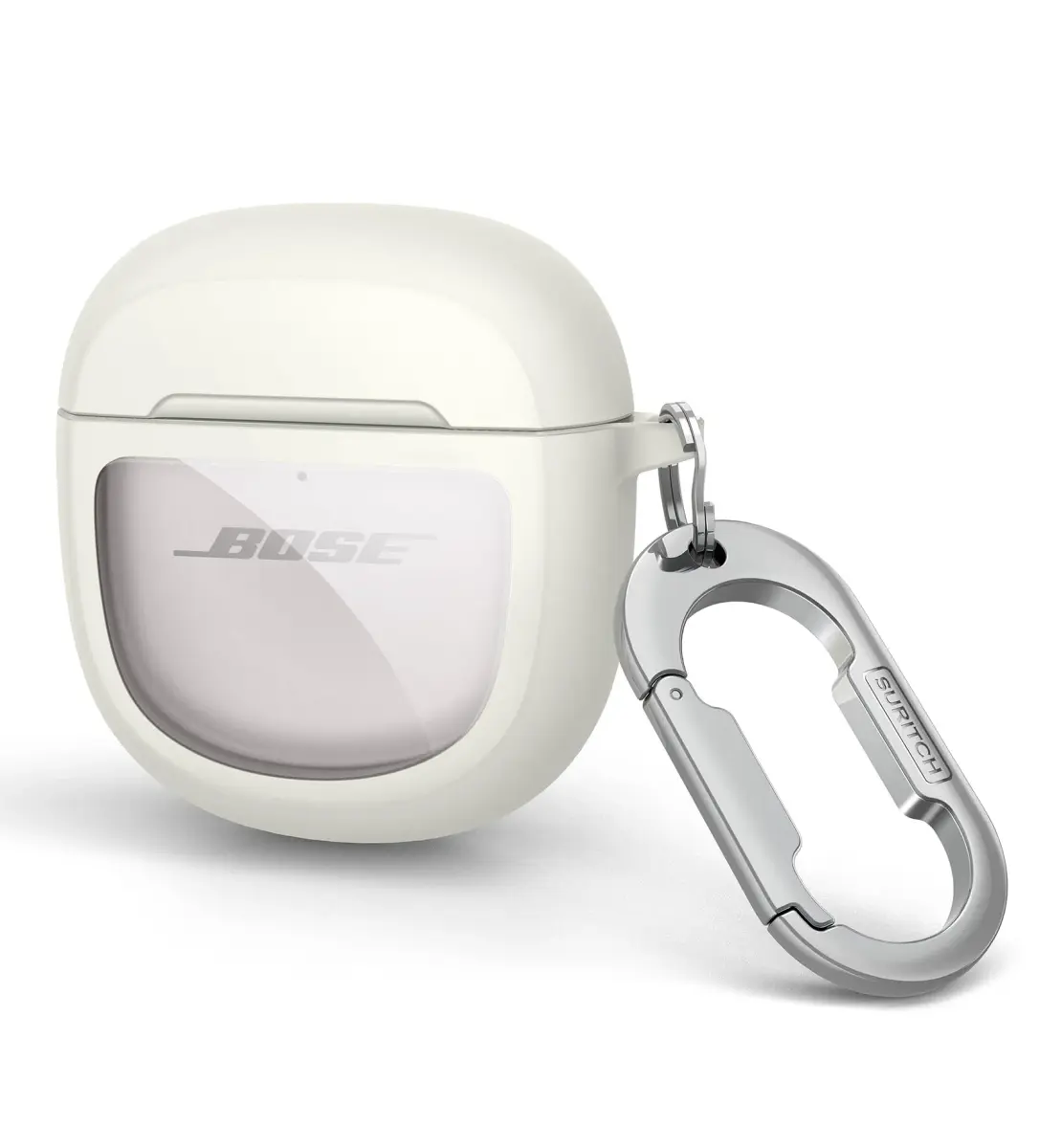 SURITCH Protective Case for Bose QuietComfort Earbuds II & Ultra | White (1-Pack) - main product image