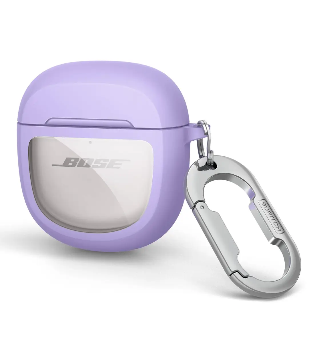 SURITCH Protective Case for Bose QuietComfort Earbuds II & Ultra (Purple) | 7.3cm L x 7.3cm W x 3.3cm H - main product image