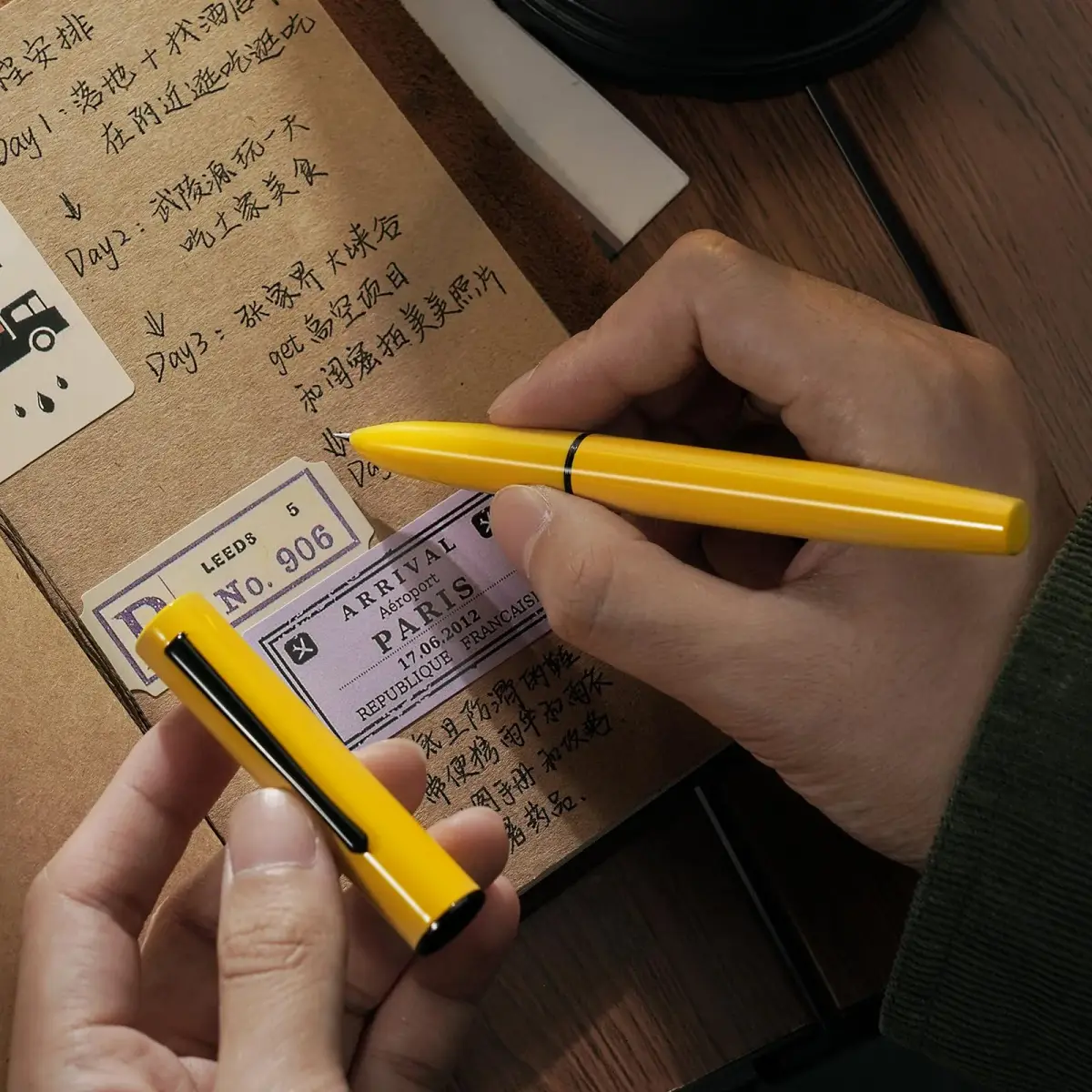 HONG DIAN C1 Fountain Pen Extra Fine Nib 0.4mm (140mm) | Smooth Writing Metal Pen with Converter - view 7