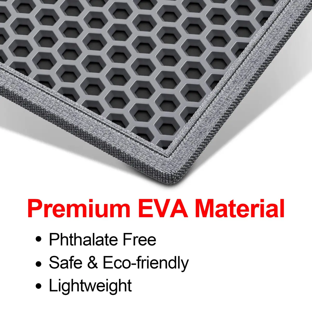 Waretary Cat Litter Mat, 47"x 36" Waterproof, Scatter Control, Grey | Large EVA Pet Mat for Clean Floors - view 5