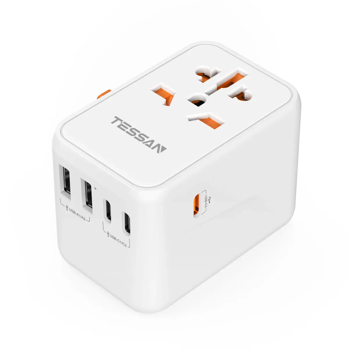 TESSAN Universal Travel Adapter GaN 65W 180g (6.3oz) | Worldwide Power Adapter for 224+ Countries - main product image