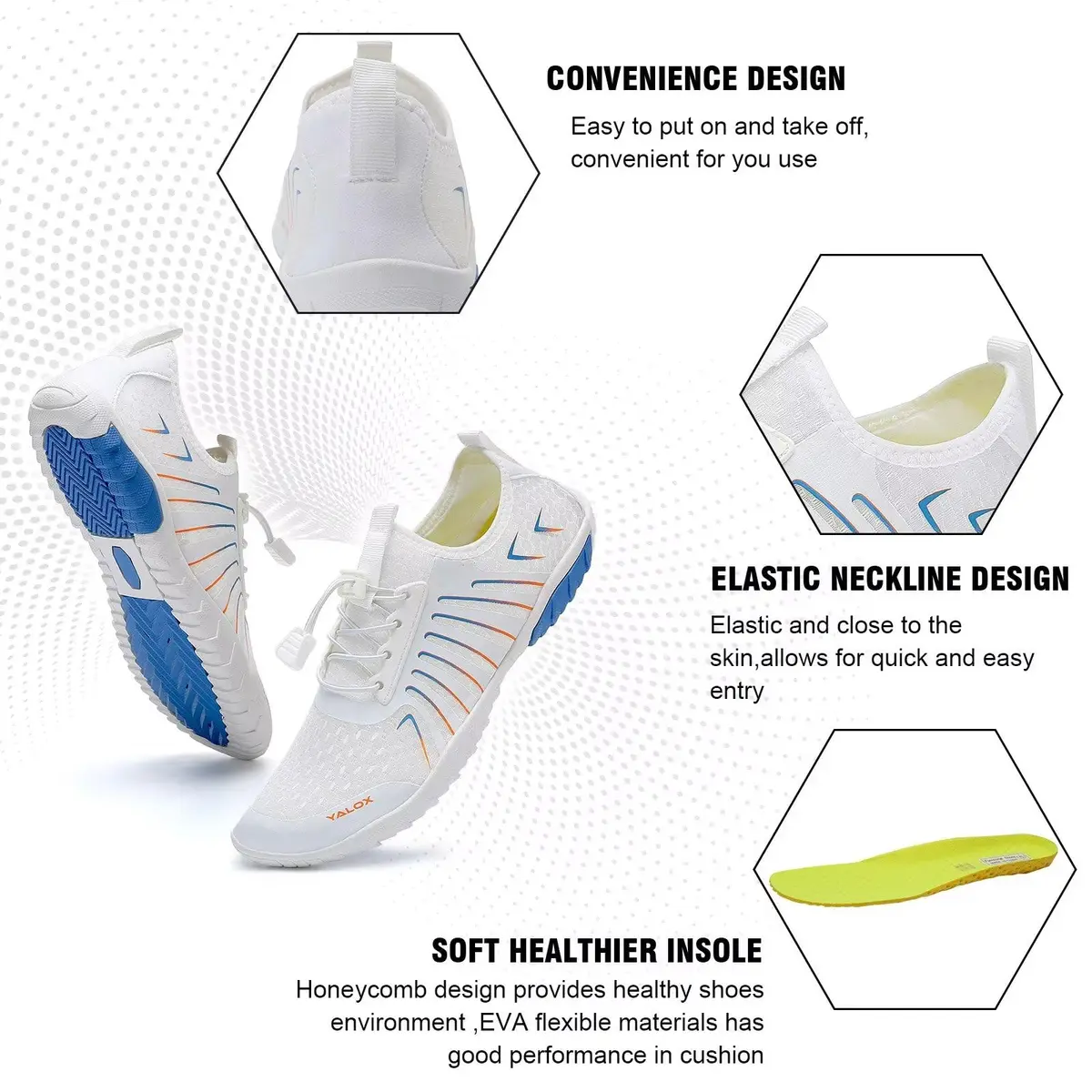 YALOX Water Shoes Men Women | Quick-Dry, Non-Slip, Lightweight for Water Sports - view 5