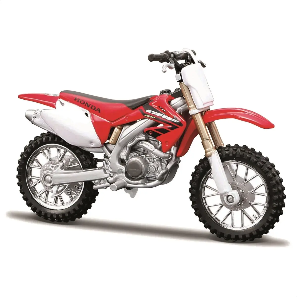 Bburago Honda CRF450 Motorbike 1:18 Scale Red | Detailed Die-Cast Replica Collectible Model - main product image