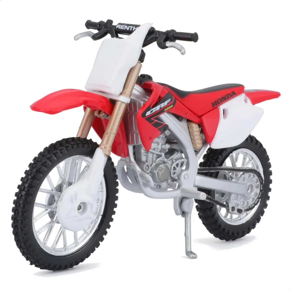 Bburago Honda CRF450 Motorbike 1:18 Scale Red | Detailed Die-Cast Replica Collectible Model - view 2