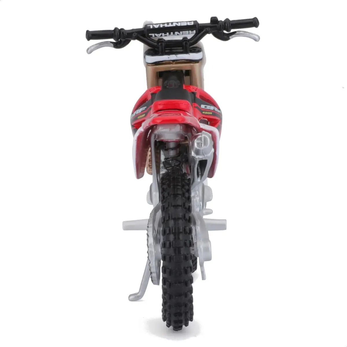 Bburago Honda CRF450 Motorbike 1:18 Scale Red | Detailed Die-Cast Replica Collectible Model - view 4