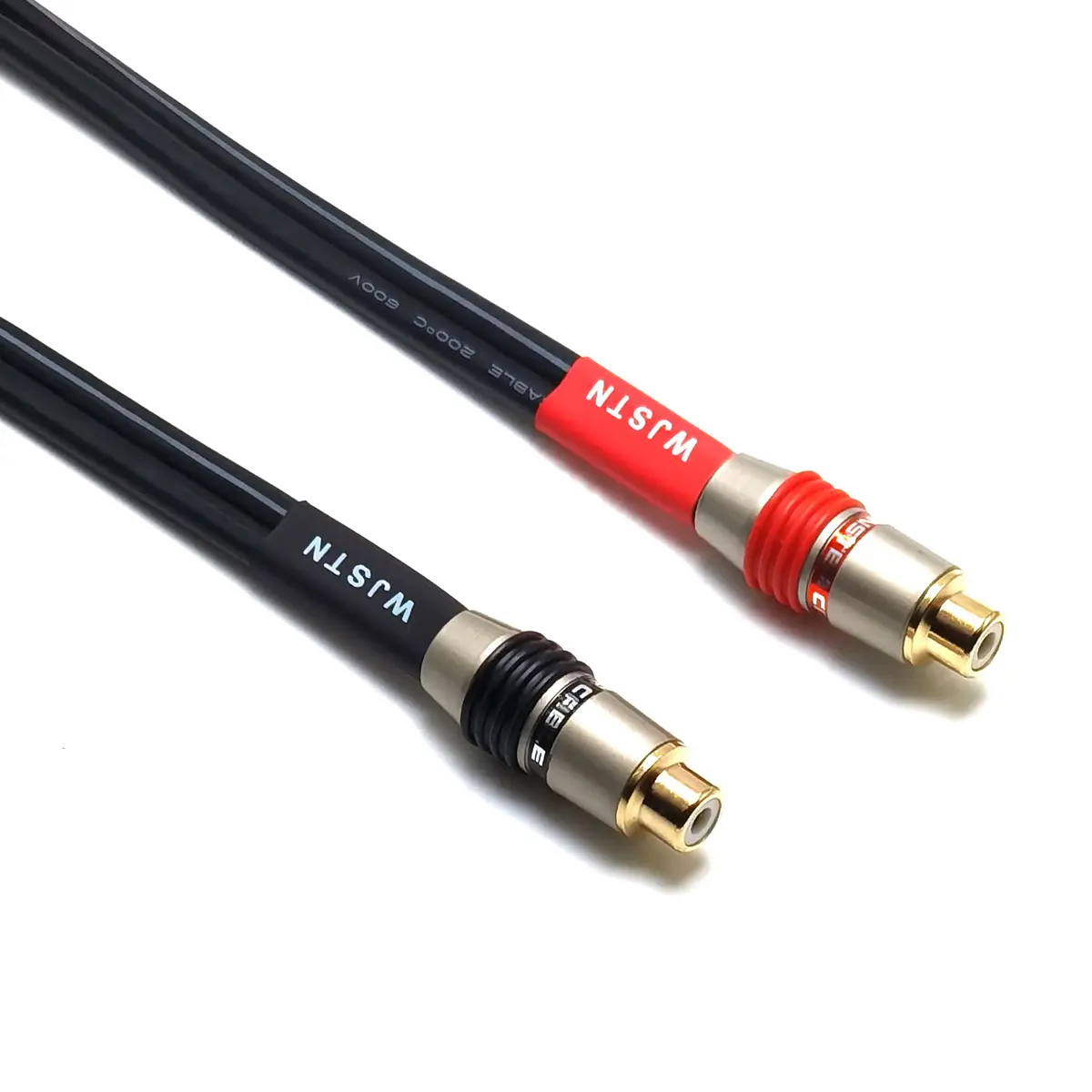 WJSTN RCA to 2mm Pin Banana Plug Adapter 6 inches | High-Quality Audio Connector for Home & Car - view 6