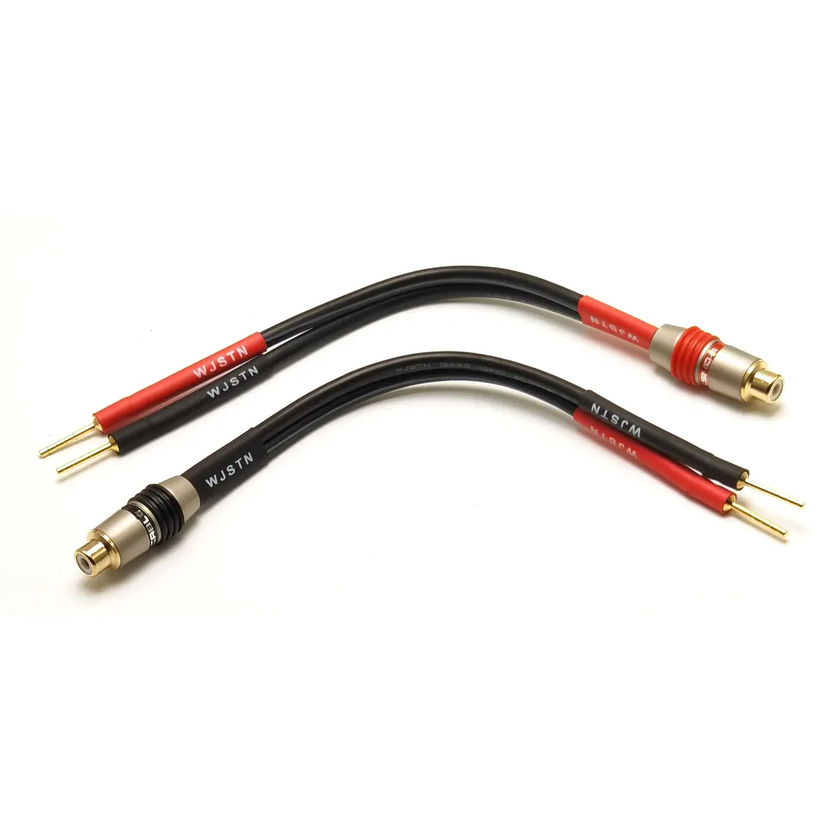 WJSTN RCA to 2mm Pin Banana Plug Adapter 6 inches | High-Quality Audio Connector for Home & Car - view 2
