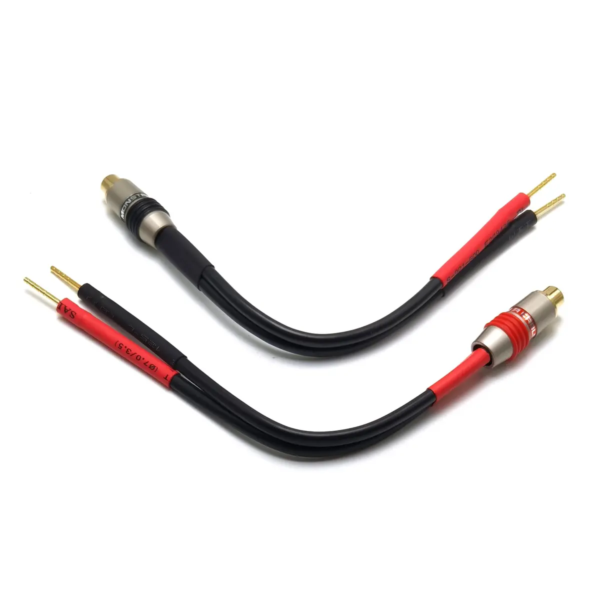 WJSTN RCA to 2mm Pin Banana Plug Adapter 6 inches | High-Quality Audio Connector for Home & Car - view 3