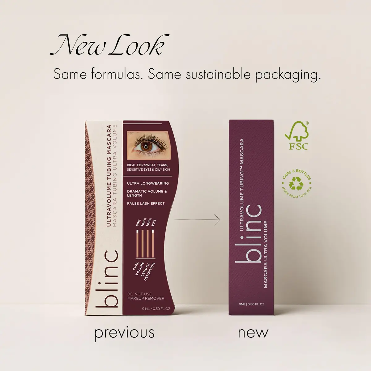 blinc UltraVolume Tubing Mascara, Dark Brown | Buildable, Smudge-Proof & Water-Resistant - view 5