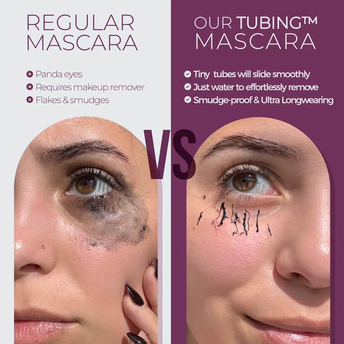 blinc UltraVolume Tubing Mascara, Dark Brown | Buildable, Smudge-Proof & Water-Resistant - view 9