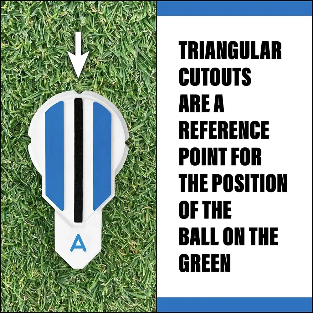 Alignment Ball Mark Golf Putting Alignment Aid Tool 5-Pack | Rotate to Aim for Consistent Rolls - view 6
