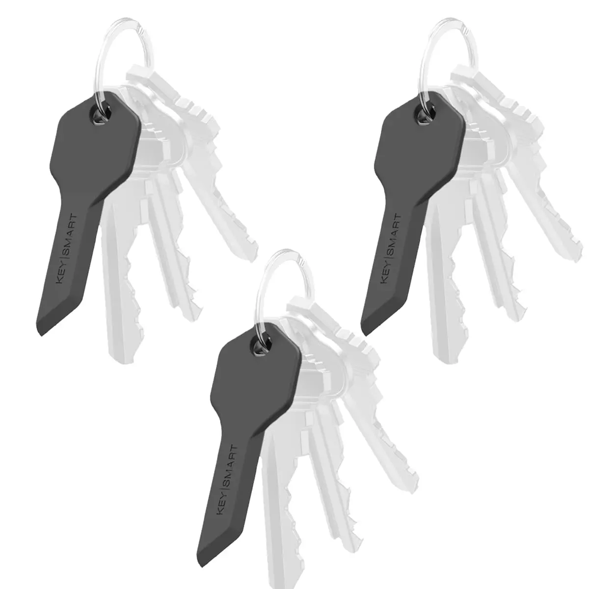 KeySmart Safe Box Opener Black 3-Pack | Finger-Safe Keychain Tool for Easy Package Opening - view 2