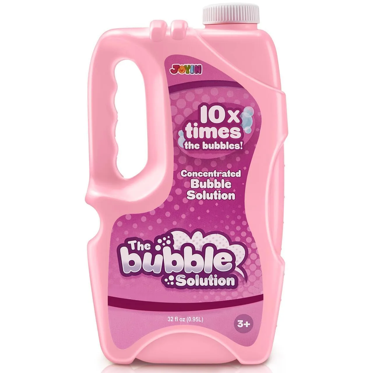 JOYIN Pink Bubble Solution Refill (32 oz / 946 ml) | Concentrated Formula for Machines & Wands - main product image