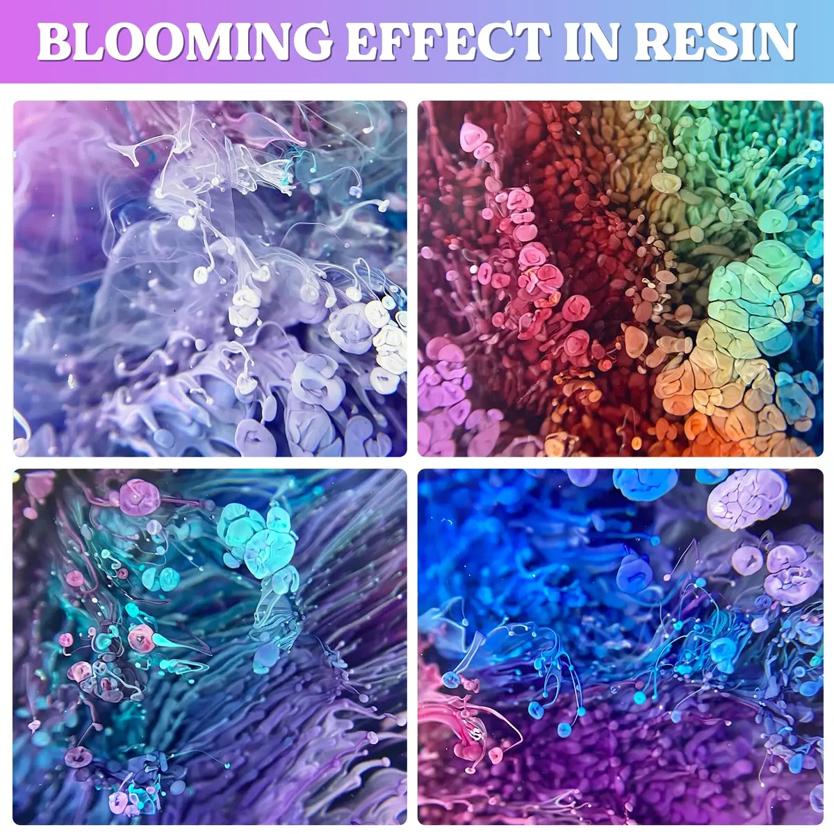 LET'S RESIN Concentrated Alcohol Ink Set 48 Colors (10ml/0.35oz Each) | Vibrant, Highly Pigmented for Resin Art - view 5