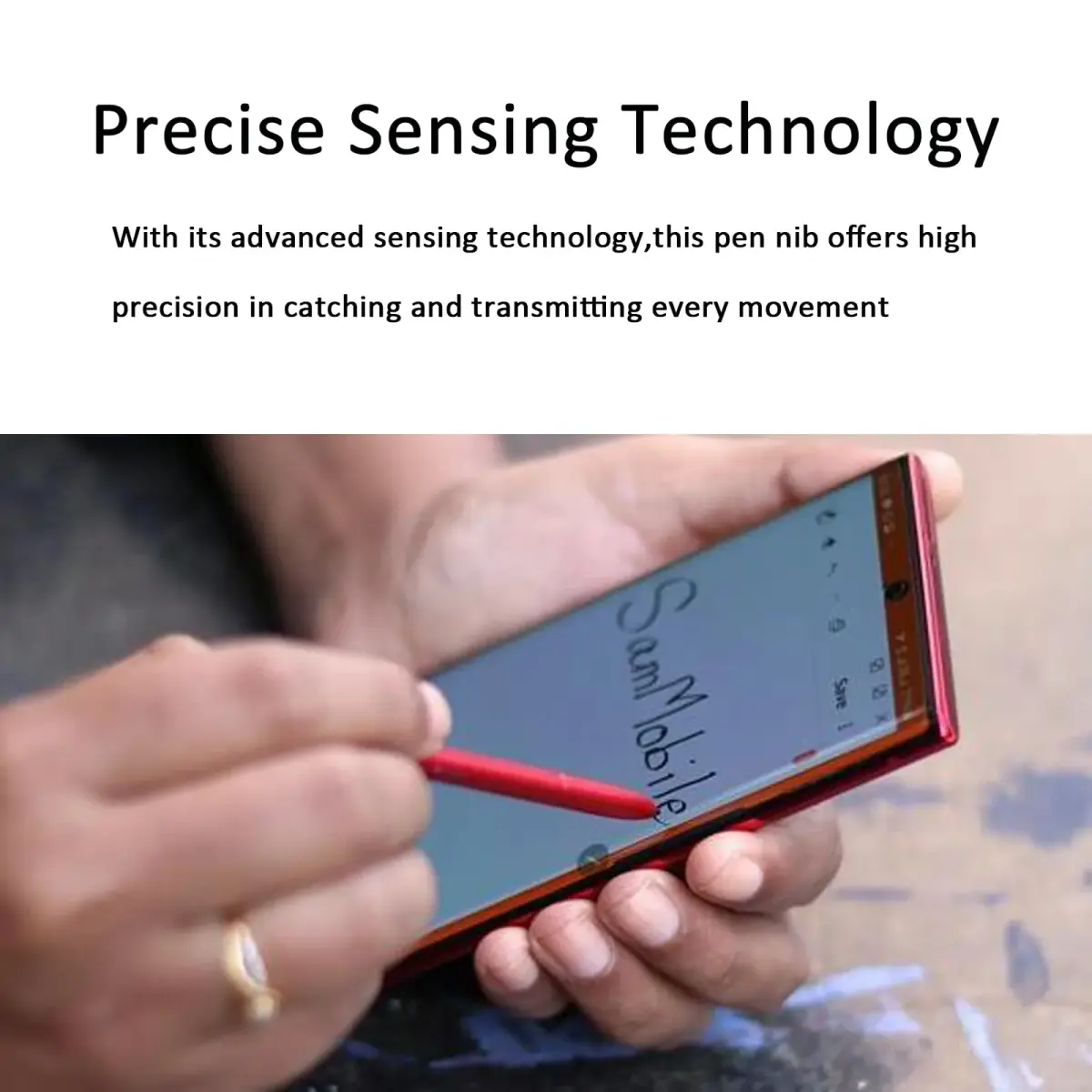 Alovexiong Stylus Pen Replacement for Samsung Galaxy Note 10 Lite/Plus/5G (Red) | 4096 Pressure Sensitivity - view 5
