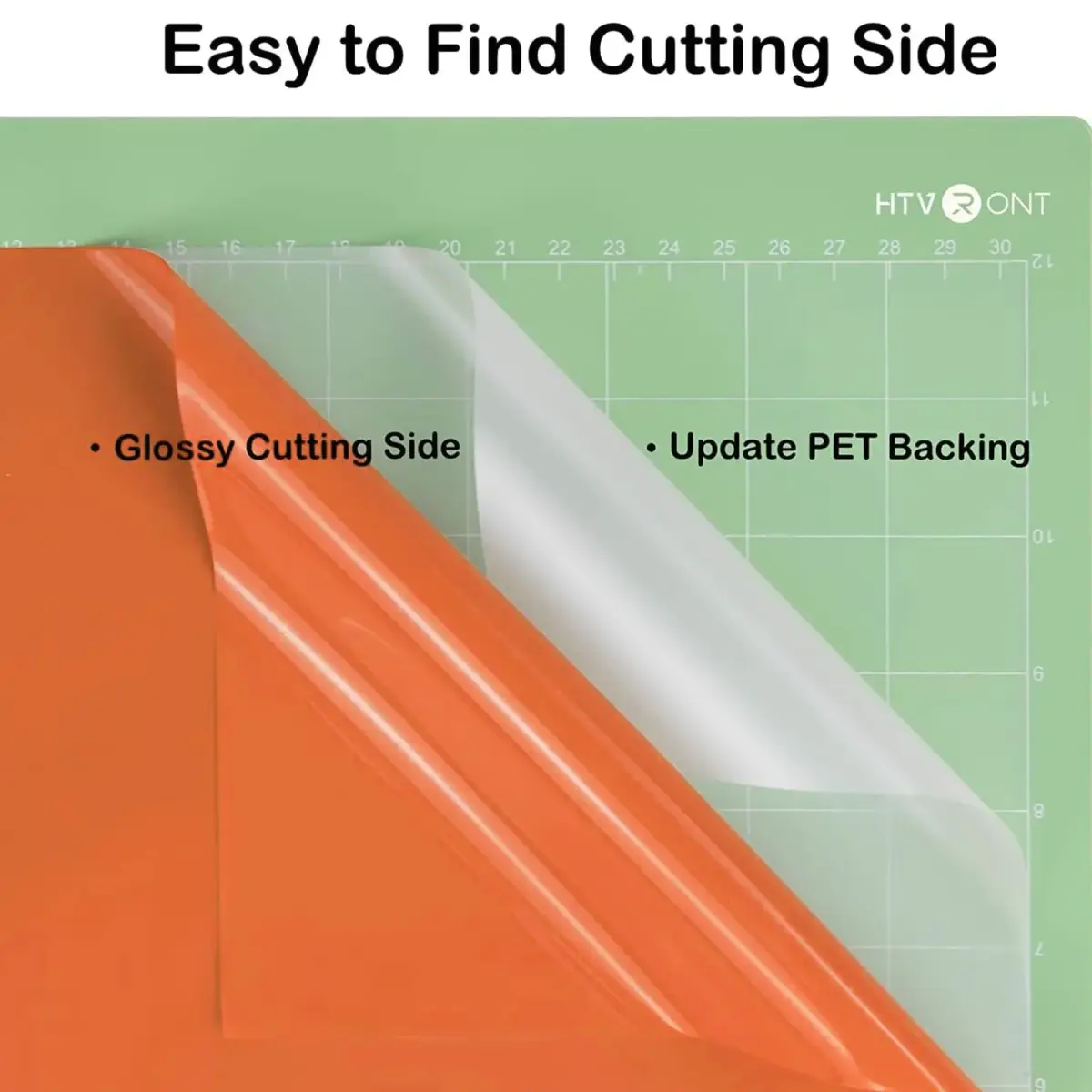 HTVRONT Glossy Orange Permanent Vinyl Roll 3.65m (12" x 14FT) | Easy Cut, Weed & Transfer for Crafts - view 4