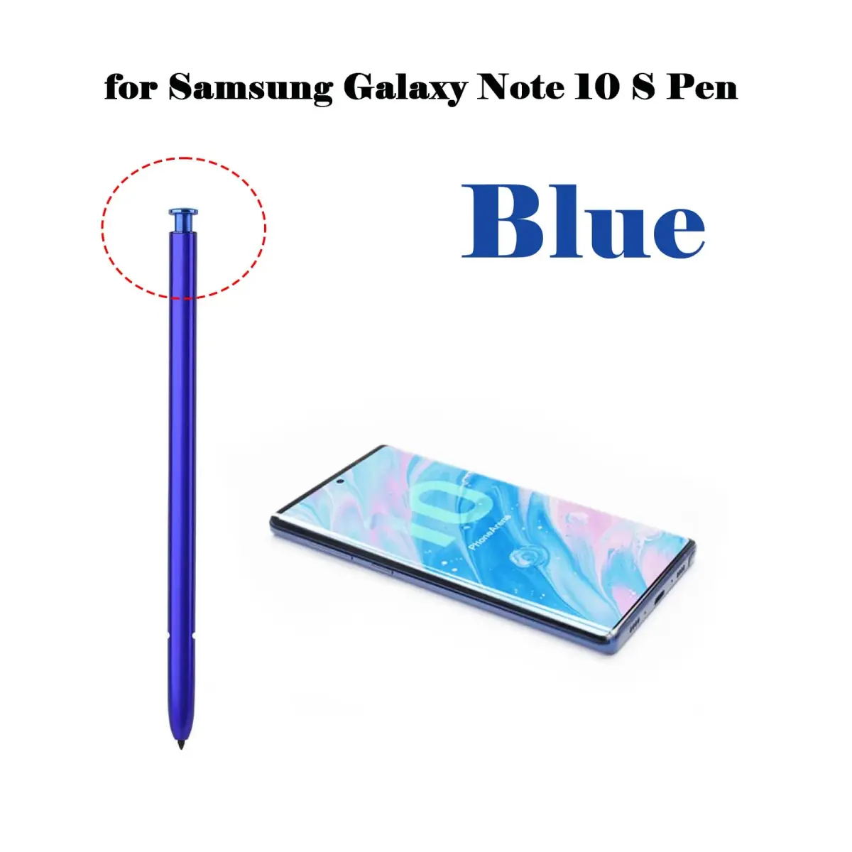 Alovexiong Galaxy Note 10 S Pen Stylus 4096 Pressure Levels | Precise Touch Control for Samsung Note 10/10+ Blue - view 2