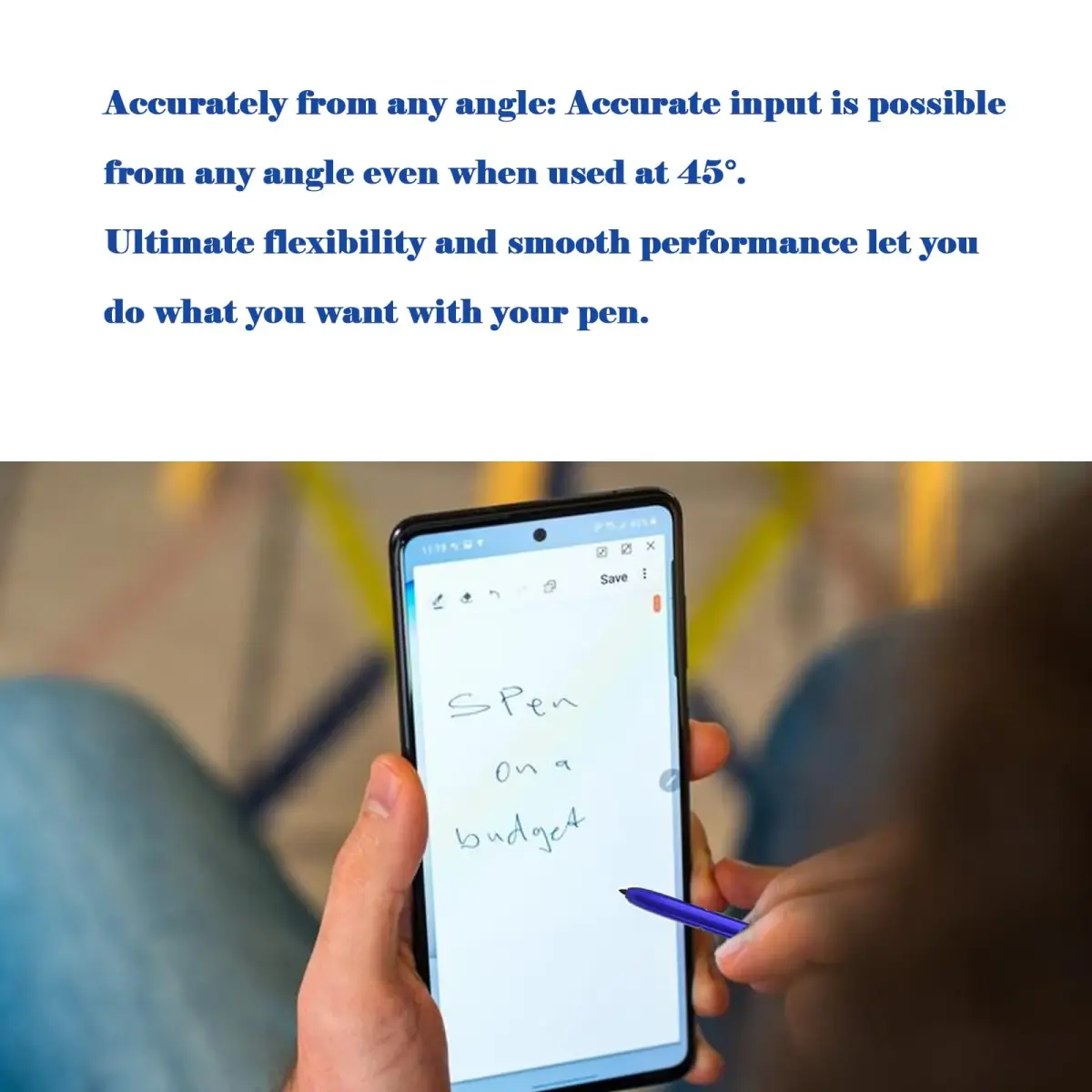 Alovexiong Galaxy Note 10 S Pen Stylus 4096 Pressure Levels | Precise Touch Control for Samsung Note 10/10+ Blue - view 4